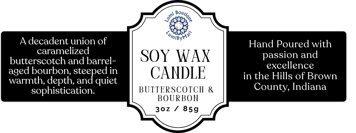 Butterscotch & Bourbon Soy Candle 3oz