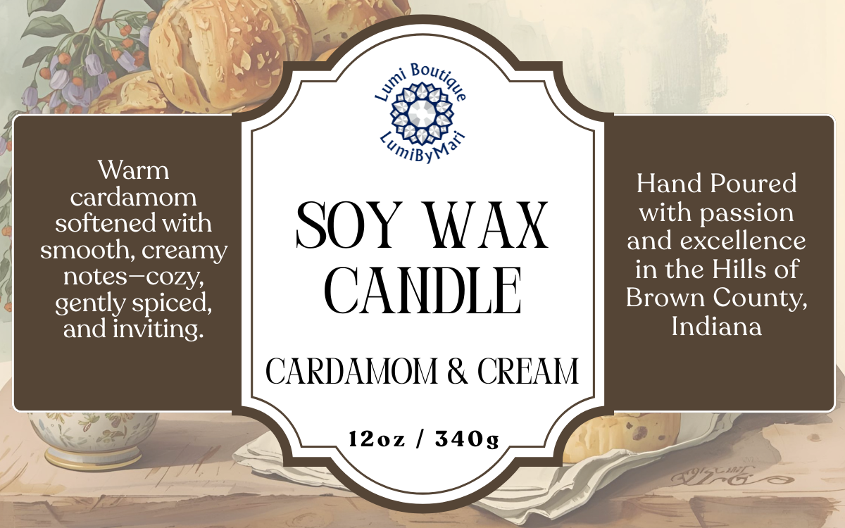 Cardamom & Cream Mason Jar Soy Candle