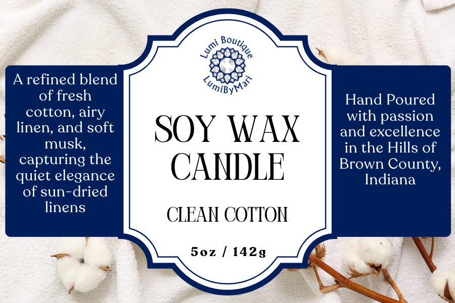 Clean Cotton Jelly Jar Soy Candle