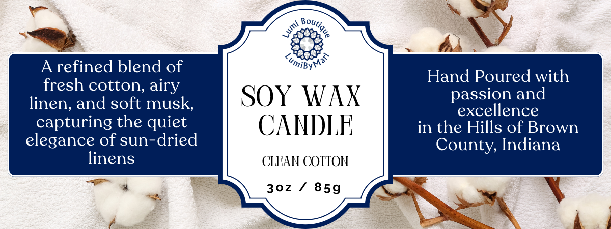 Clean Cotton Soy Candle 3oz