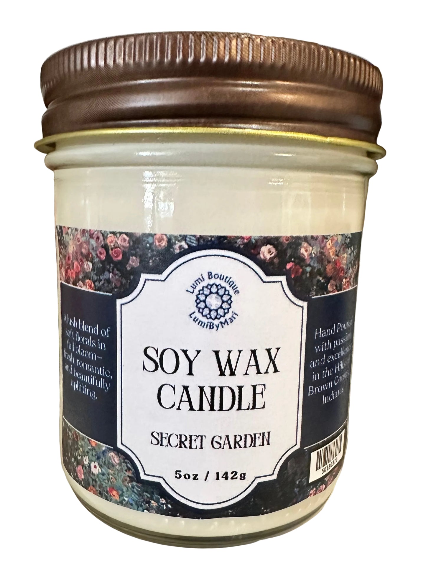 Secret Garden Jelly Jar Soy Candle
