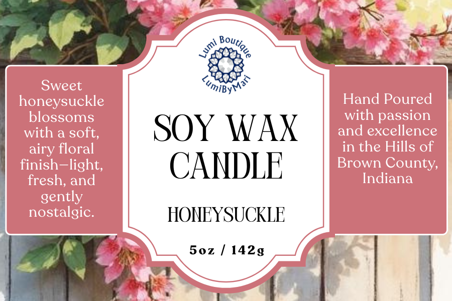 Honeysuckle Jelly Jar Soy Candle