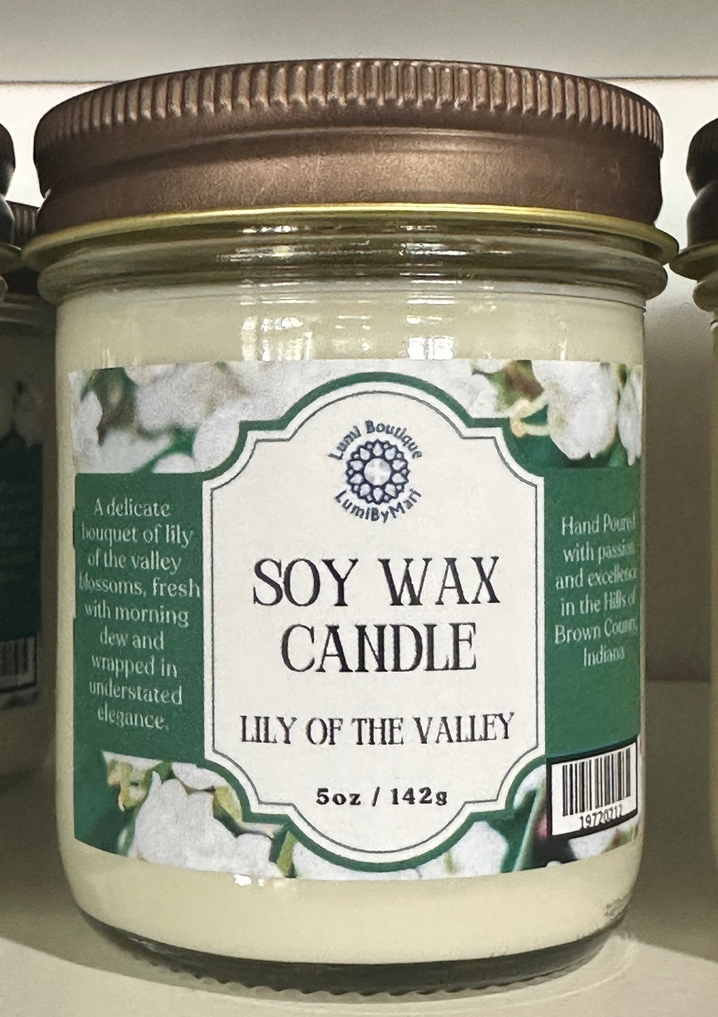 Lily of the Valley Jelly Jar Soy Candle