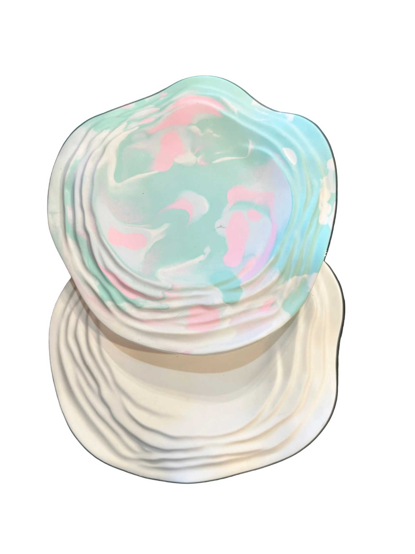 Ripples Candles & Trinkets Ceramic Resin Tray