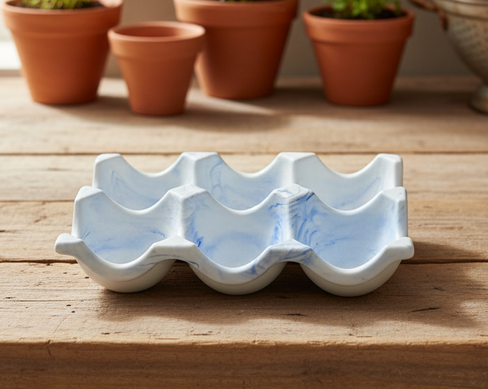 Ceramic Egg Holder Tray