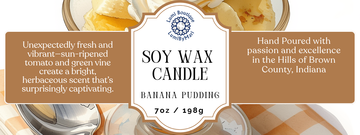 Banana Pudding Mason Jar Soy Candle