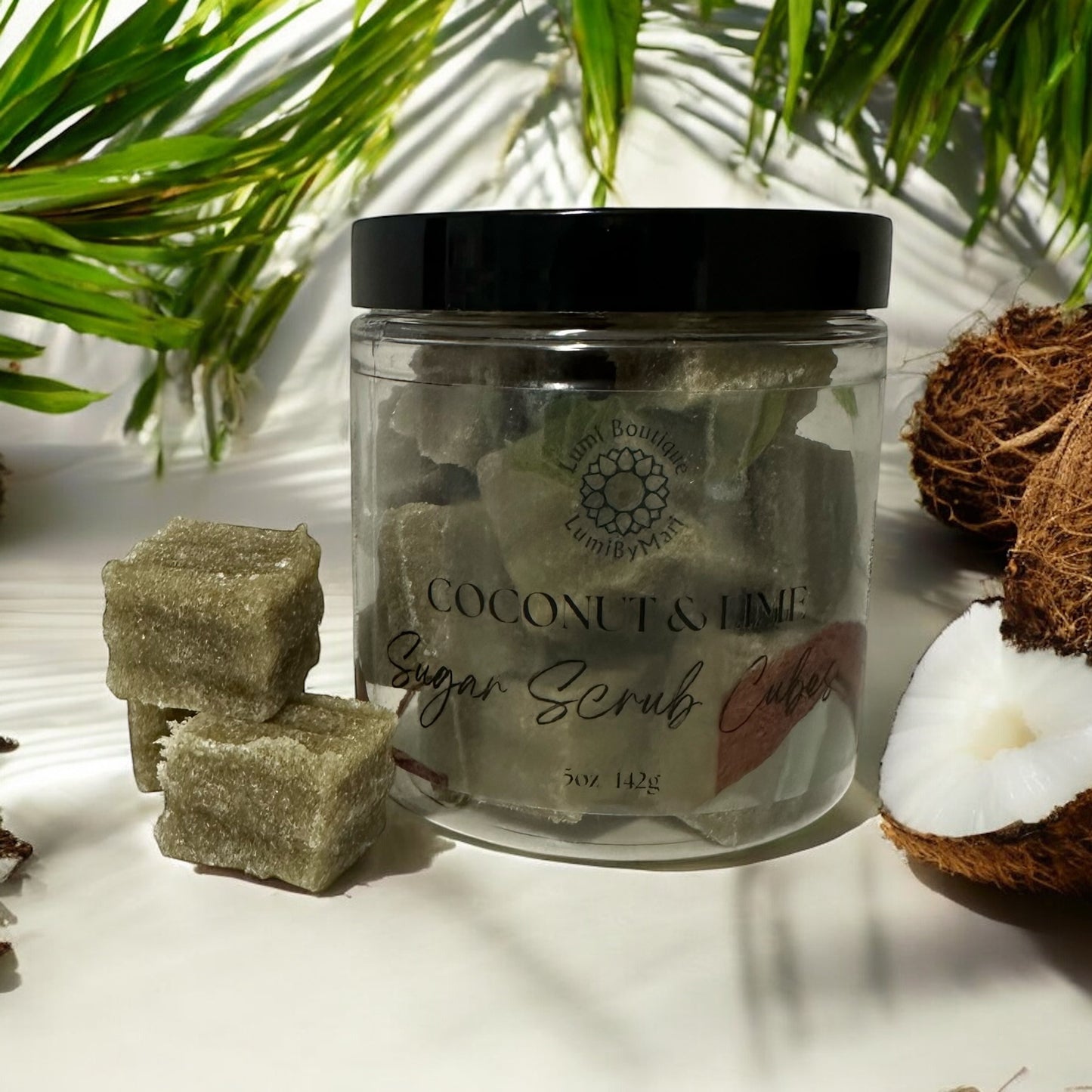 Coconut & Lime Sugar Scrub Cubes