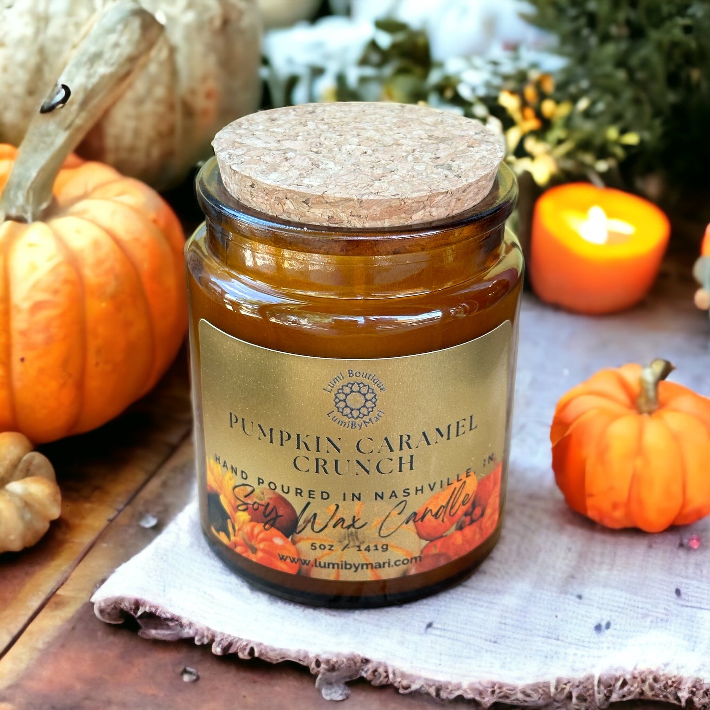 Pumpkin Caramel Crunch Soy Candle 5oz