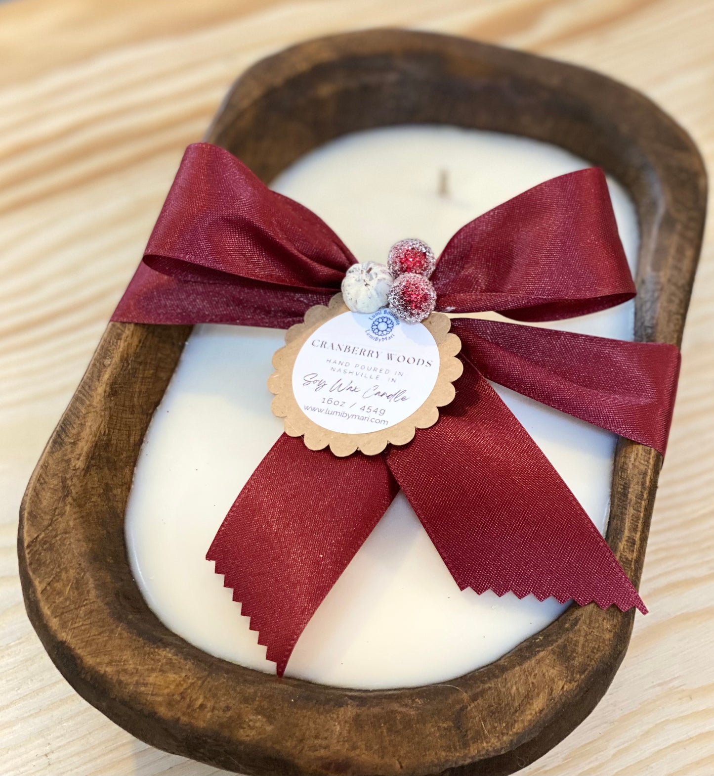 Dough Bowl Candle - oval