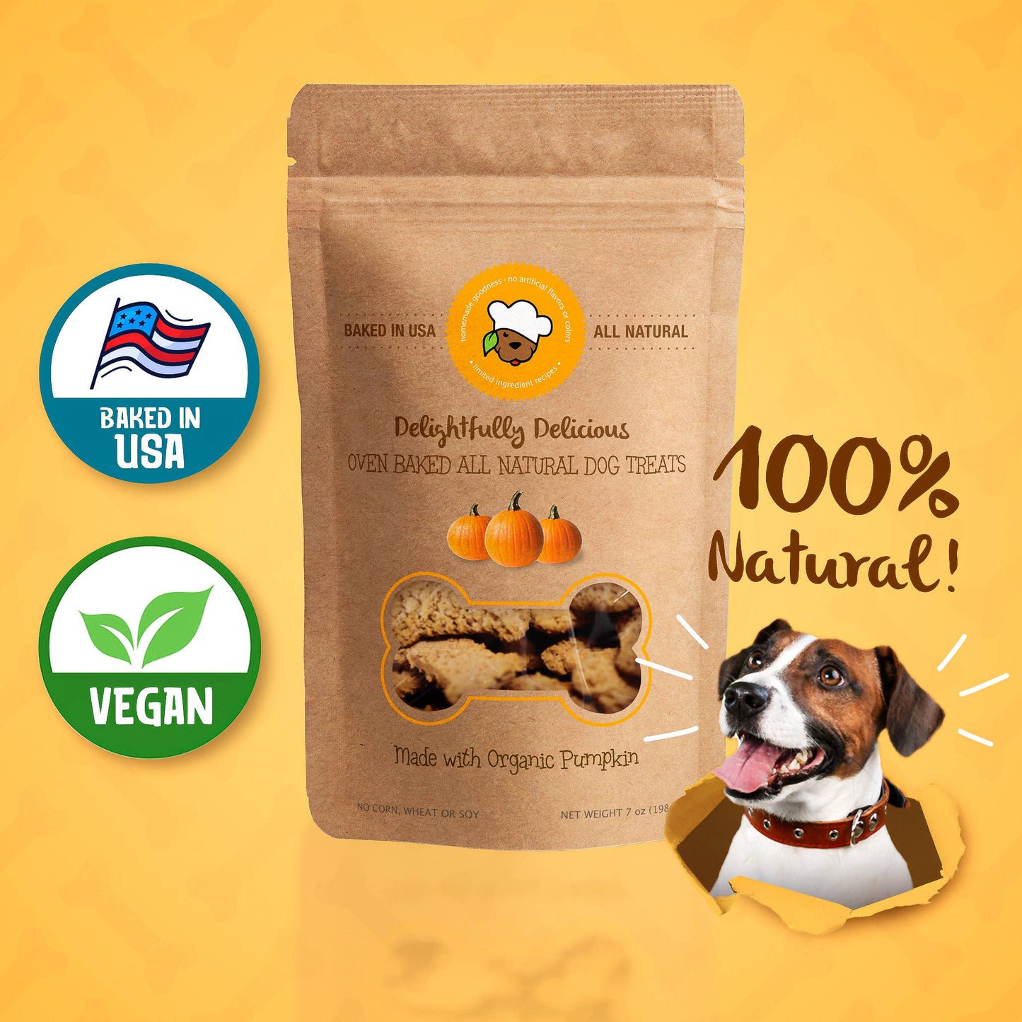 Organic Pumpkin Dog Treats