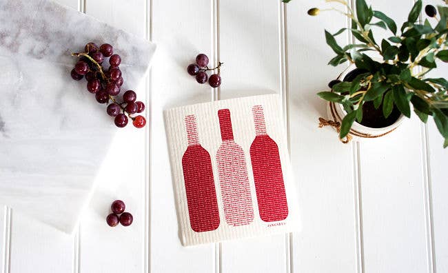 Swedish Dishcloth - Wine - Burgundy