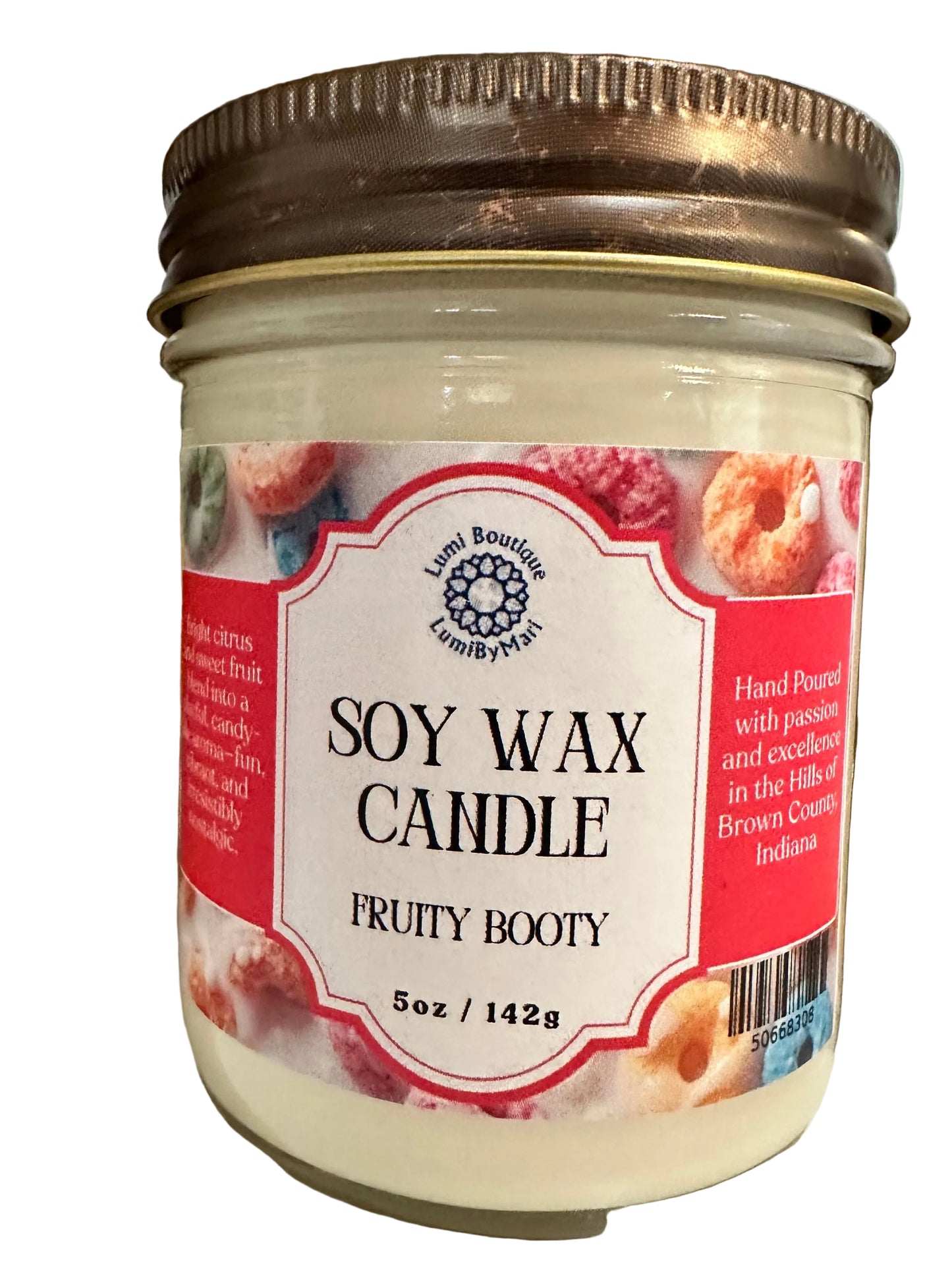 Fruity Booty Jelly Jar Soy Candle
