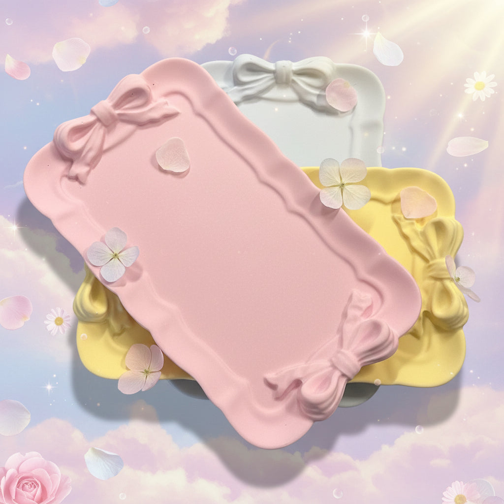 Bow Candle / Jewelry Tray