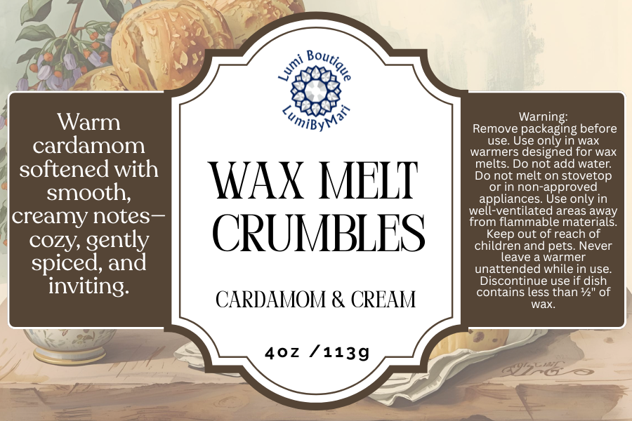 Cardamom & Cream Wax Melt Crumble