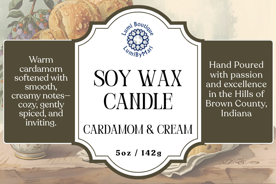 Cardamom & Cream Jelly Jar Soy Candle