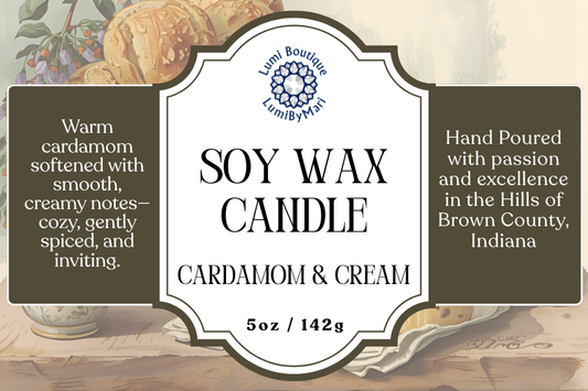 Cardamom & Cream Jelly Jar Soy Candle