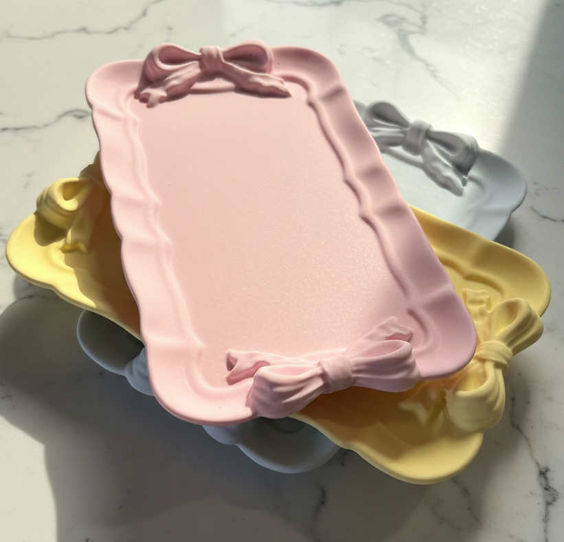 Bow Candle / Jewelry Tray