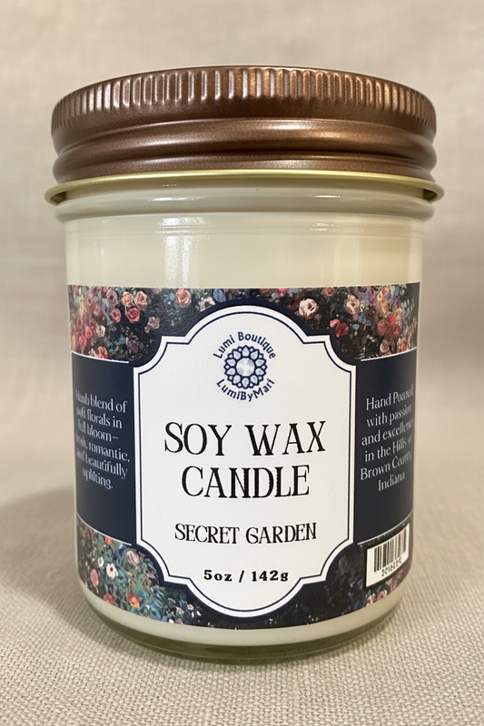 Secret Garden Jelly Jar Soy Candle