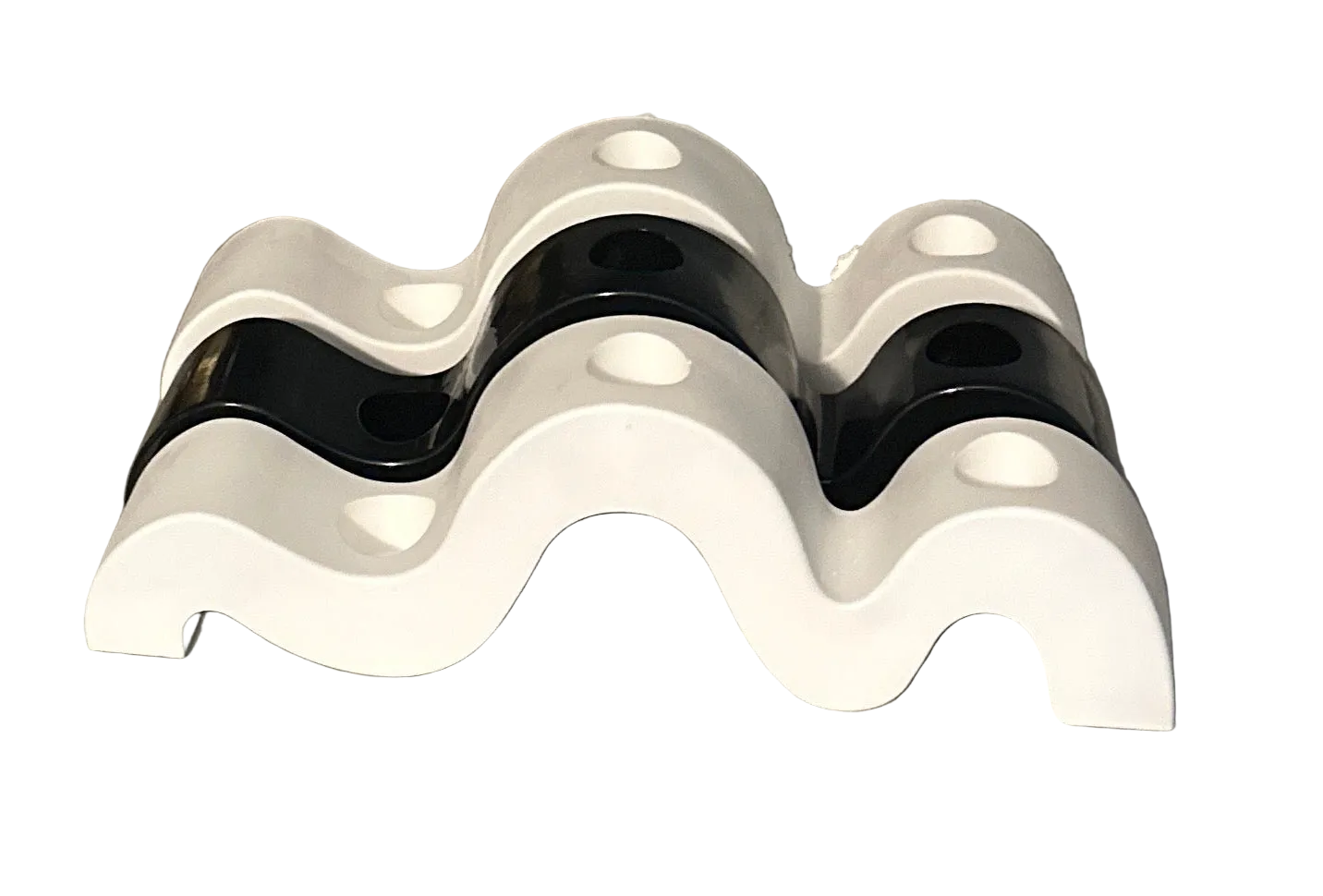 Wavy Triple Taper Candle Holder