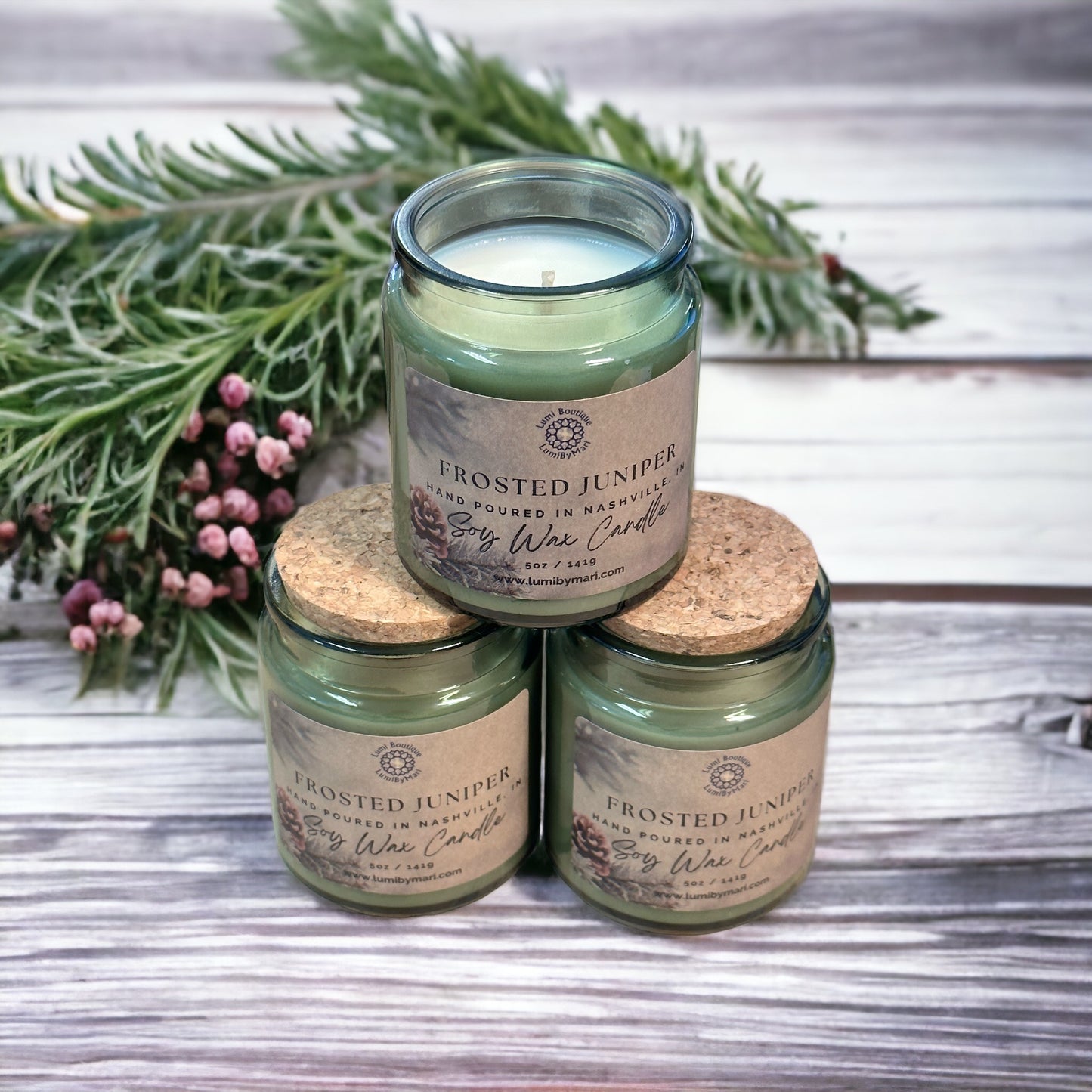 Frosted Juniper Soy Candle