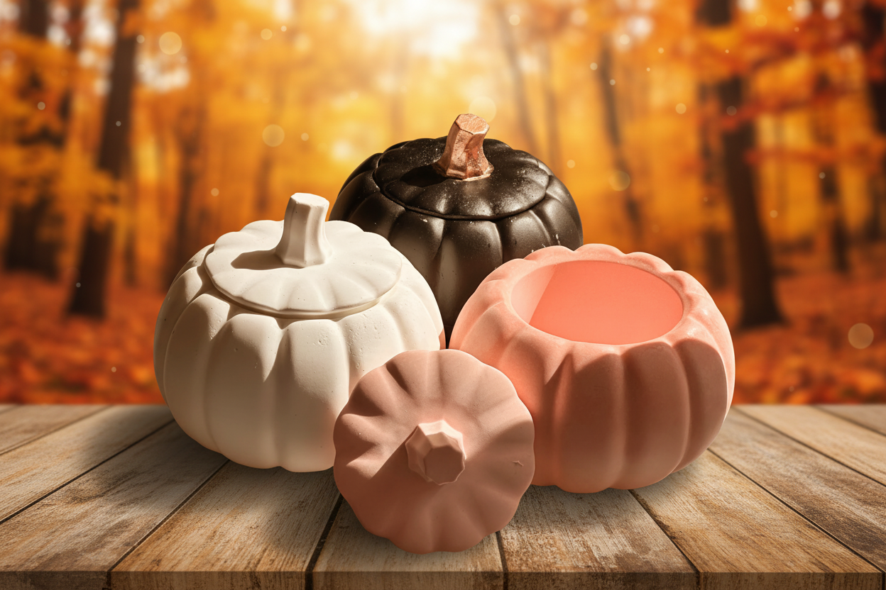 Ceramic Pumpkin Jar