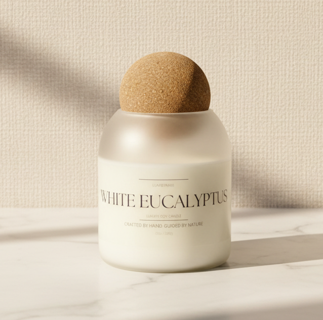 Bohemian Rose Soy Candle - Frosted White