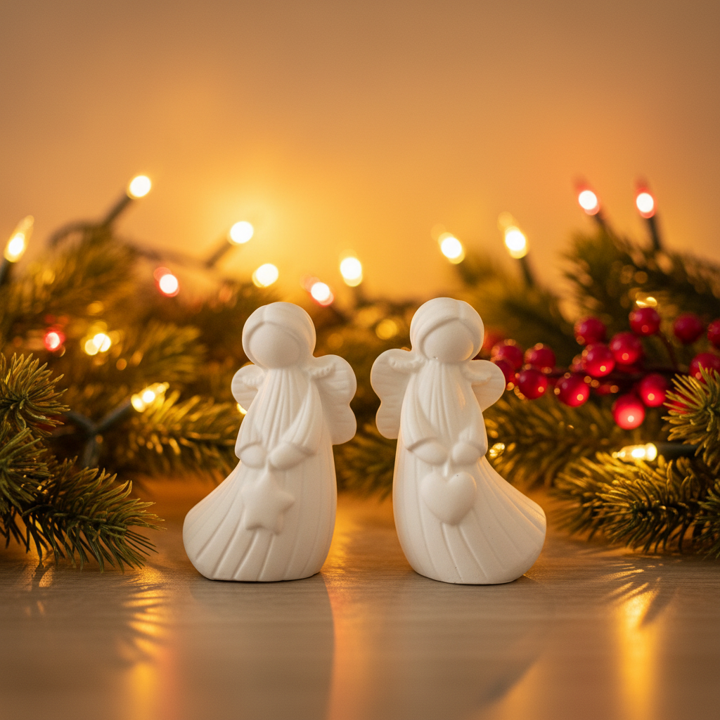 Pair of Angel Figurines