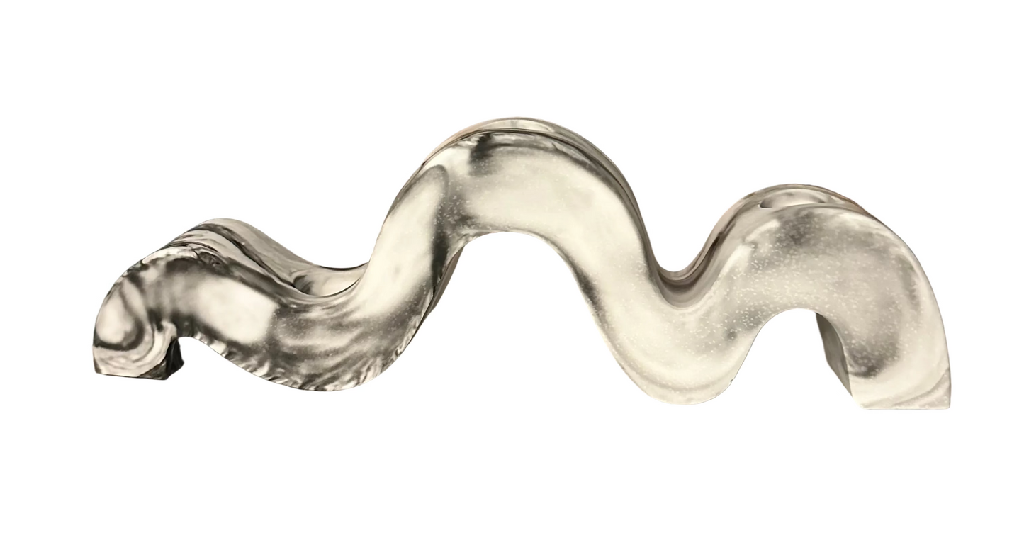Wavy Triple Taper Candle Holder