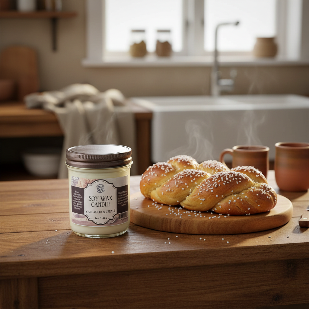 Cardamom & Cream Jelly Jar Soy Candle