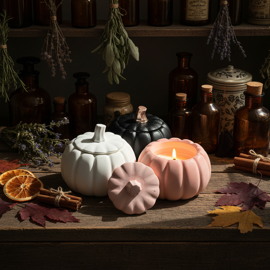 Ceramic Pumpkin Jar