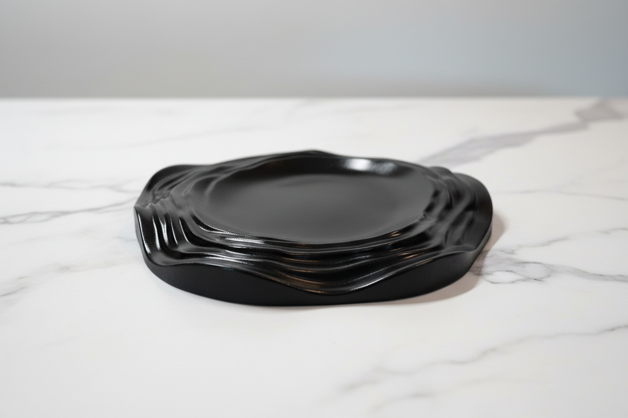 Ripples Candles & Trinkets Ceramic Resin Tray