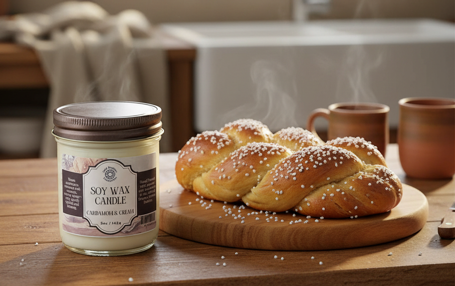 Cardamom & Cream Jelly Jar Soy Candle