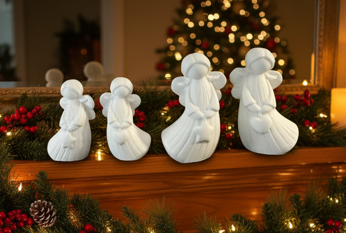 Pair of Angel Figurines