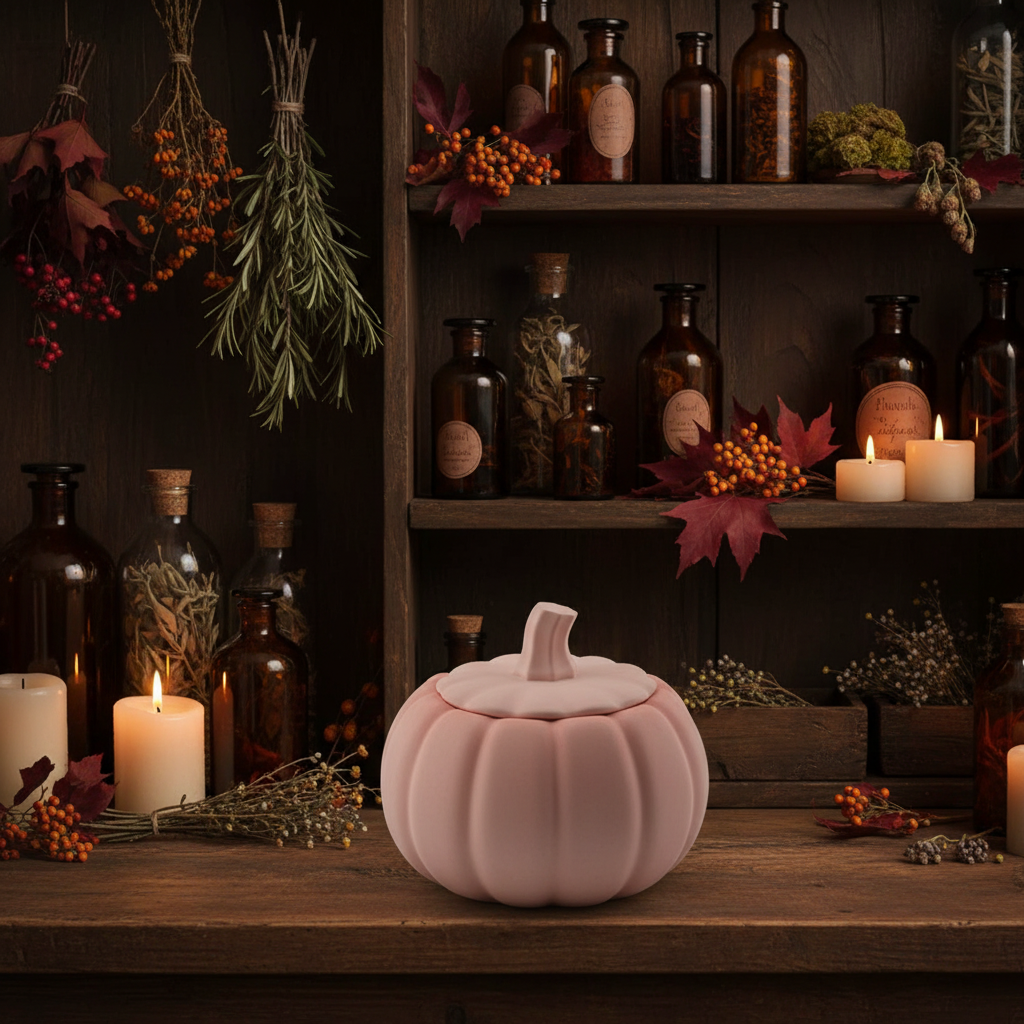Ceramic Pumpkin Jar