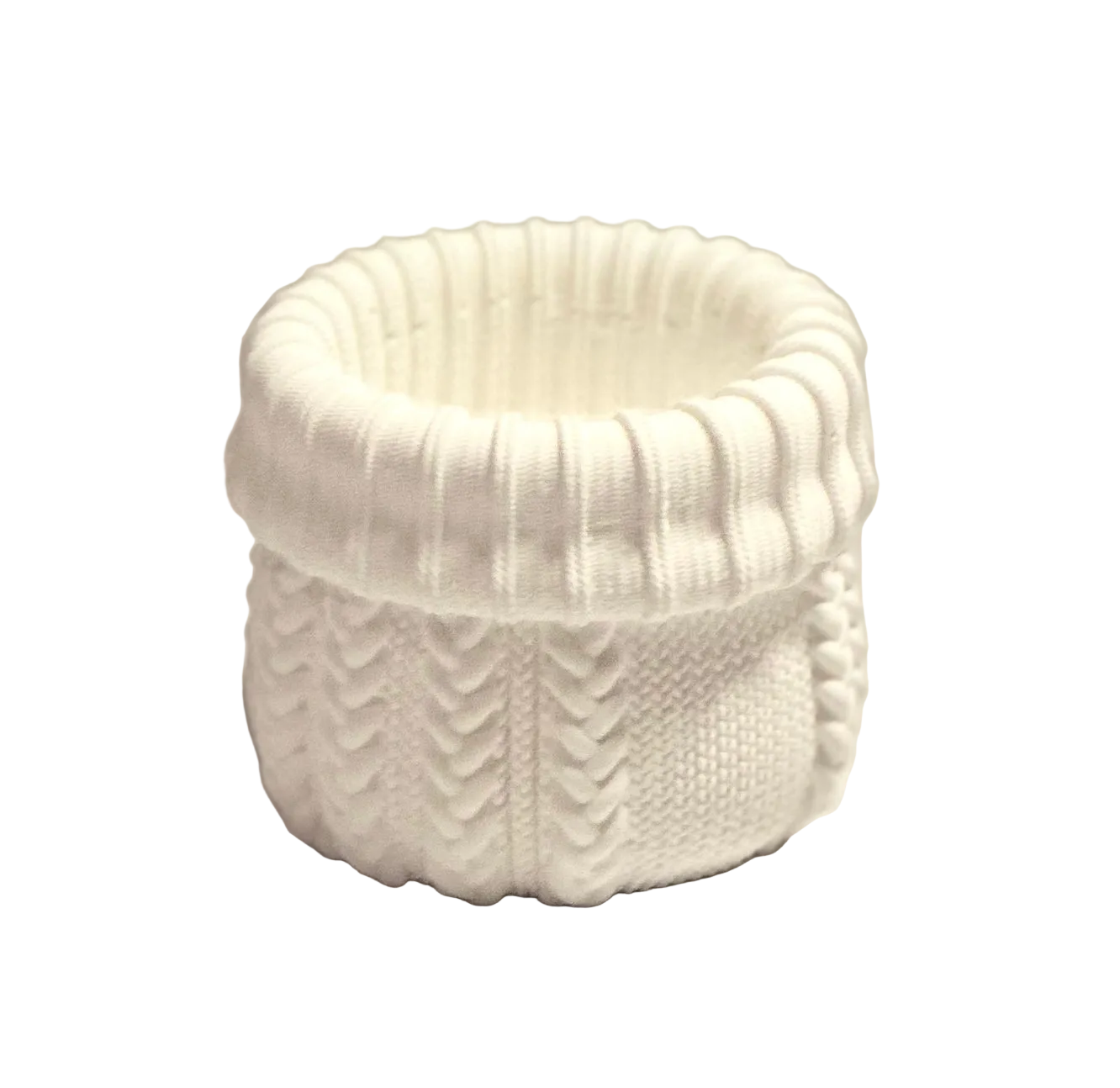 Cable Knit Ceramic Jar