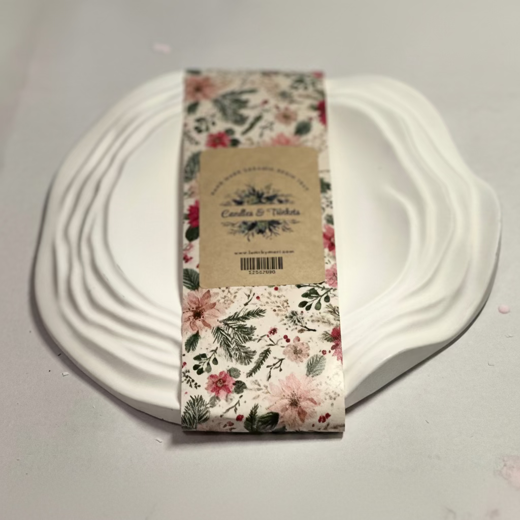 Ripples Candles & Trinkets Ceramic Resin Tray