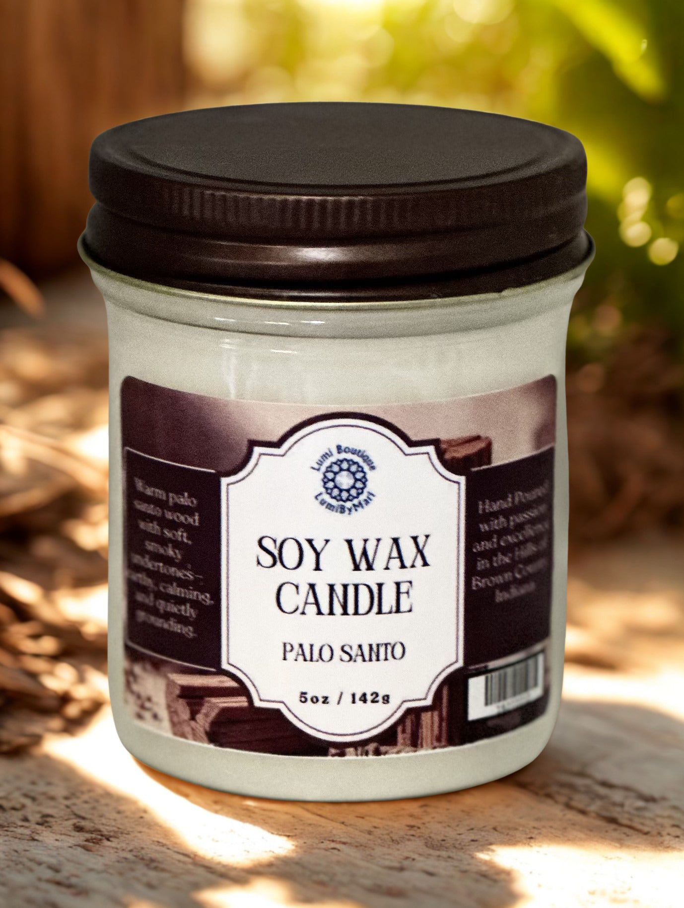 Palo Santo Jelly Jar Soy Candle