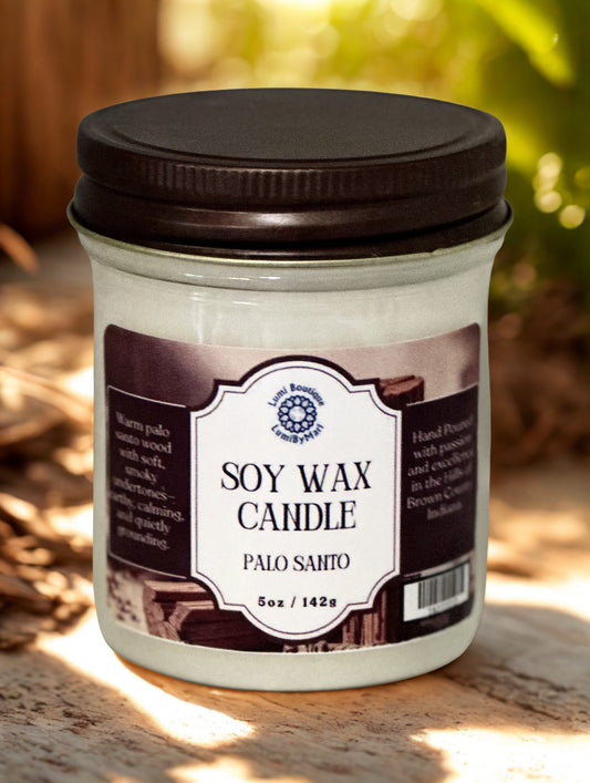 Palo Santo Jelly Jar Soy Candle