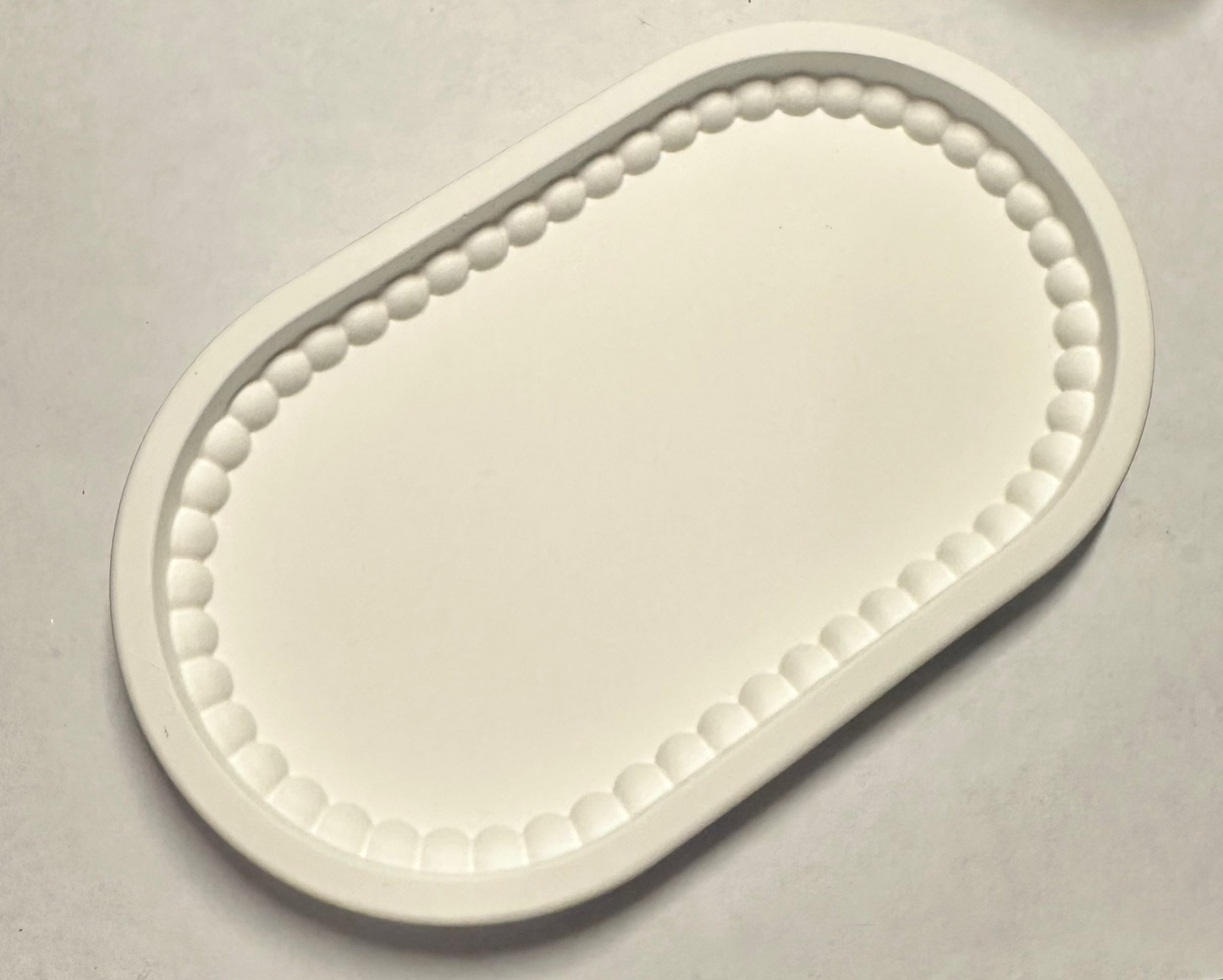 Bubbles Candles & Trinkets Ceramic Resin Tray