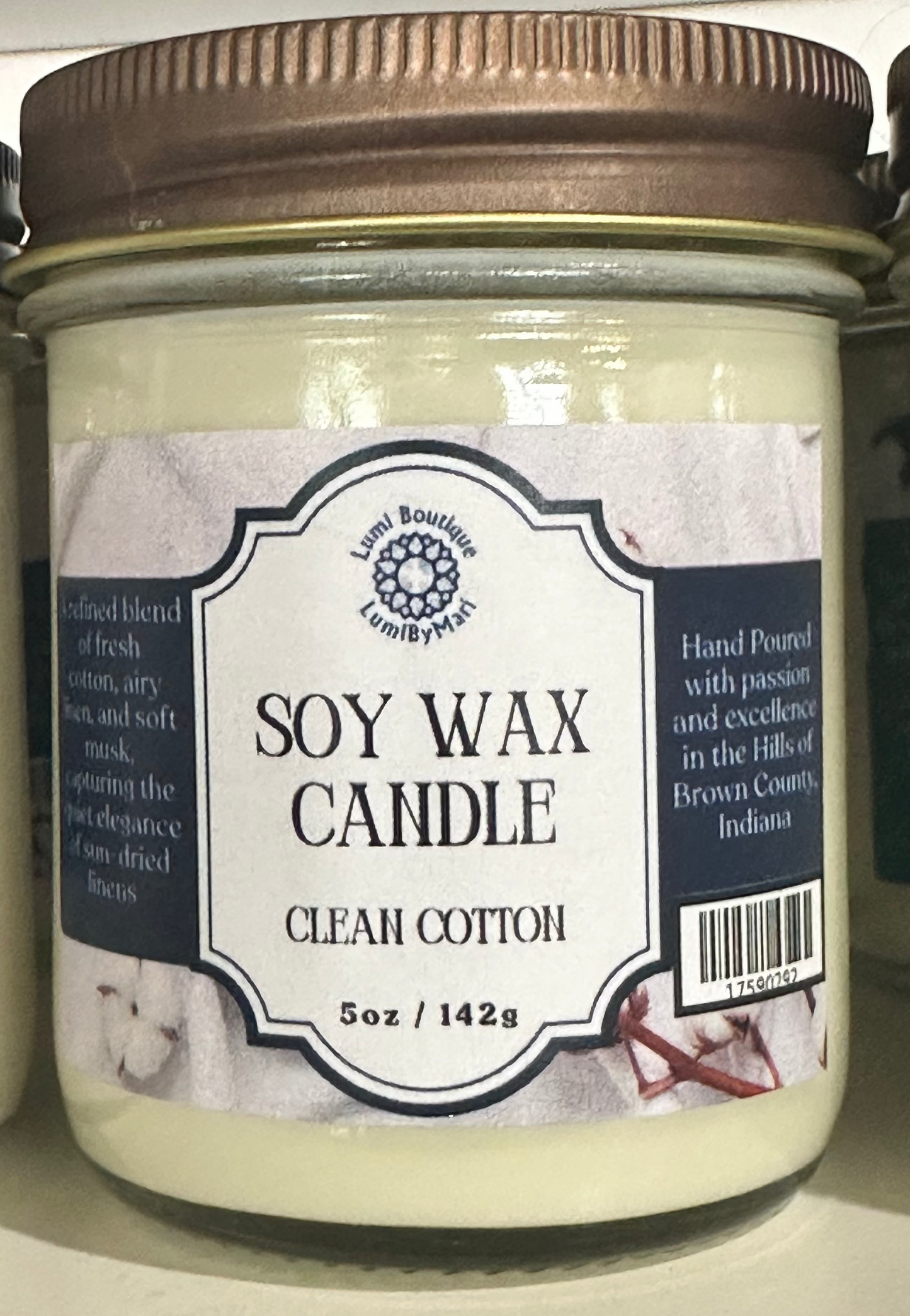 Clean Cotton Soy Candle 3oz