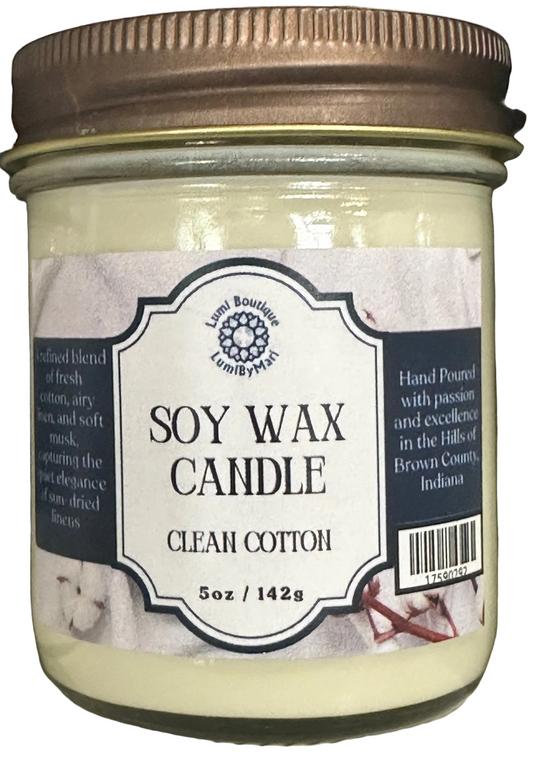 Clean Cotton Soy Candle 3oz