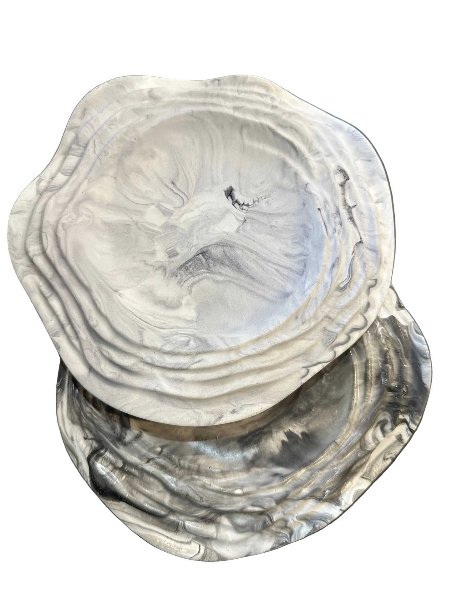 Ripples Candles & Trinkets Ceramic Resin Tray