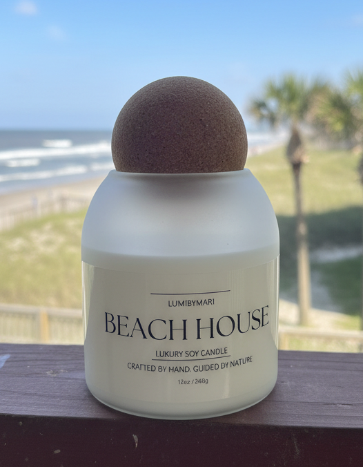 Beach House Soy Candle - Frosted White