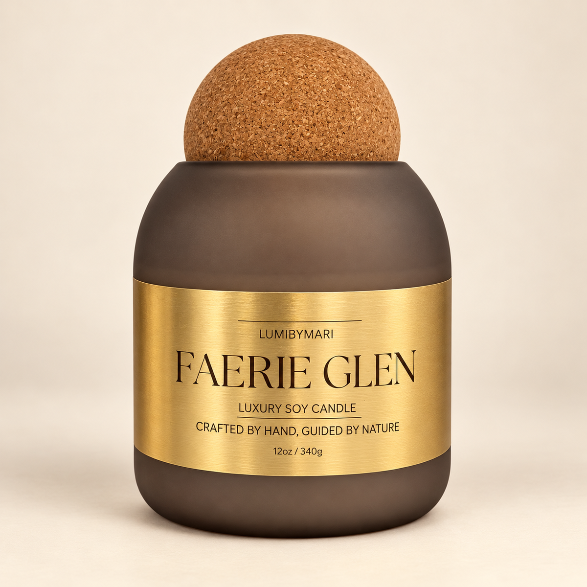 Faerie Glen Soy Candle - Frosted Grey