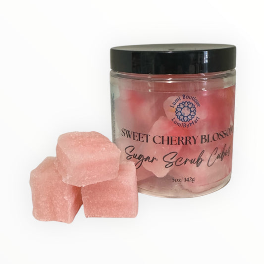 Sweet Cherry Blossom Sugar Scrub Cubes