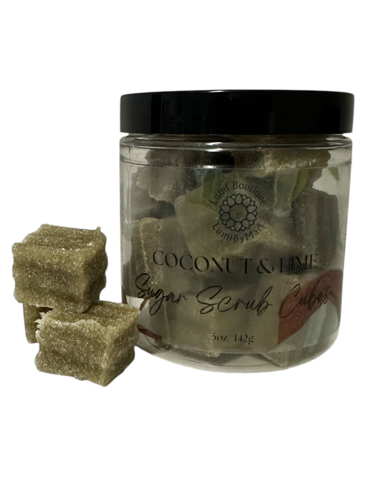 Coconut & Lime Sugar Scrub Cubes