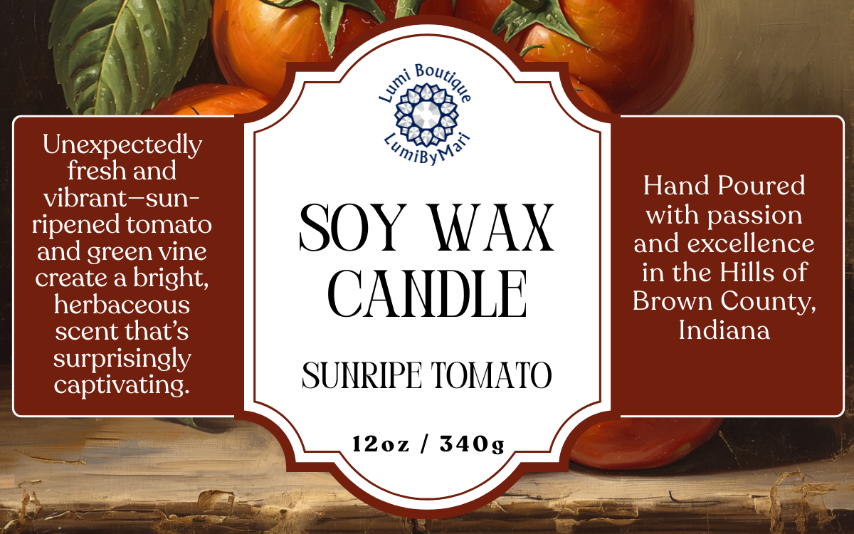 Sunripe Tomato Mason Jar Soy Candle