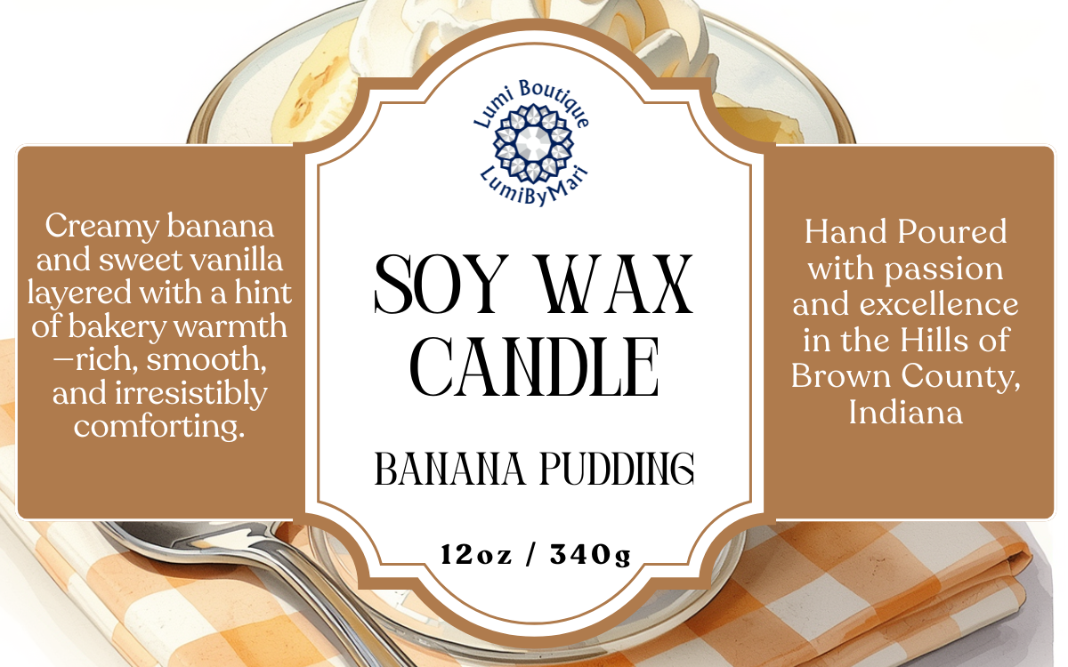 Banana Pudding Mason Jar Soy Candle