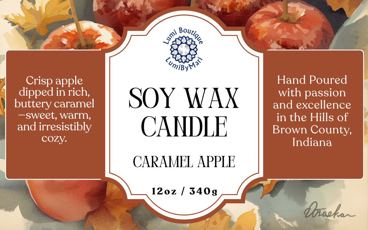 Caramel Apple Mason Jar Soy Candle