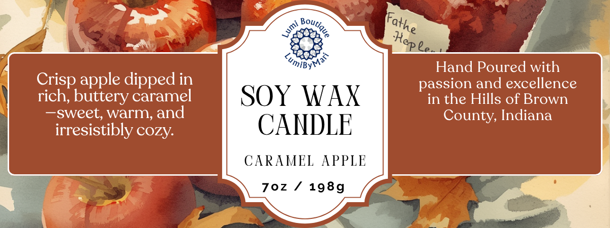 Caramel Apple Mason Jar Soy Candle